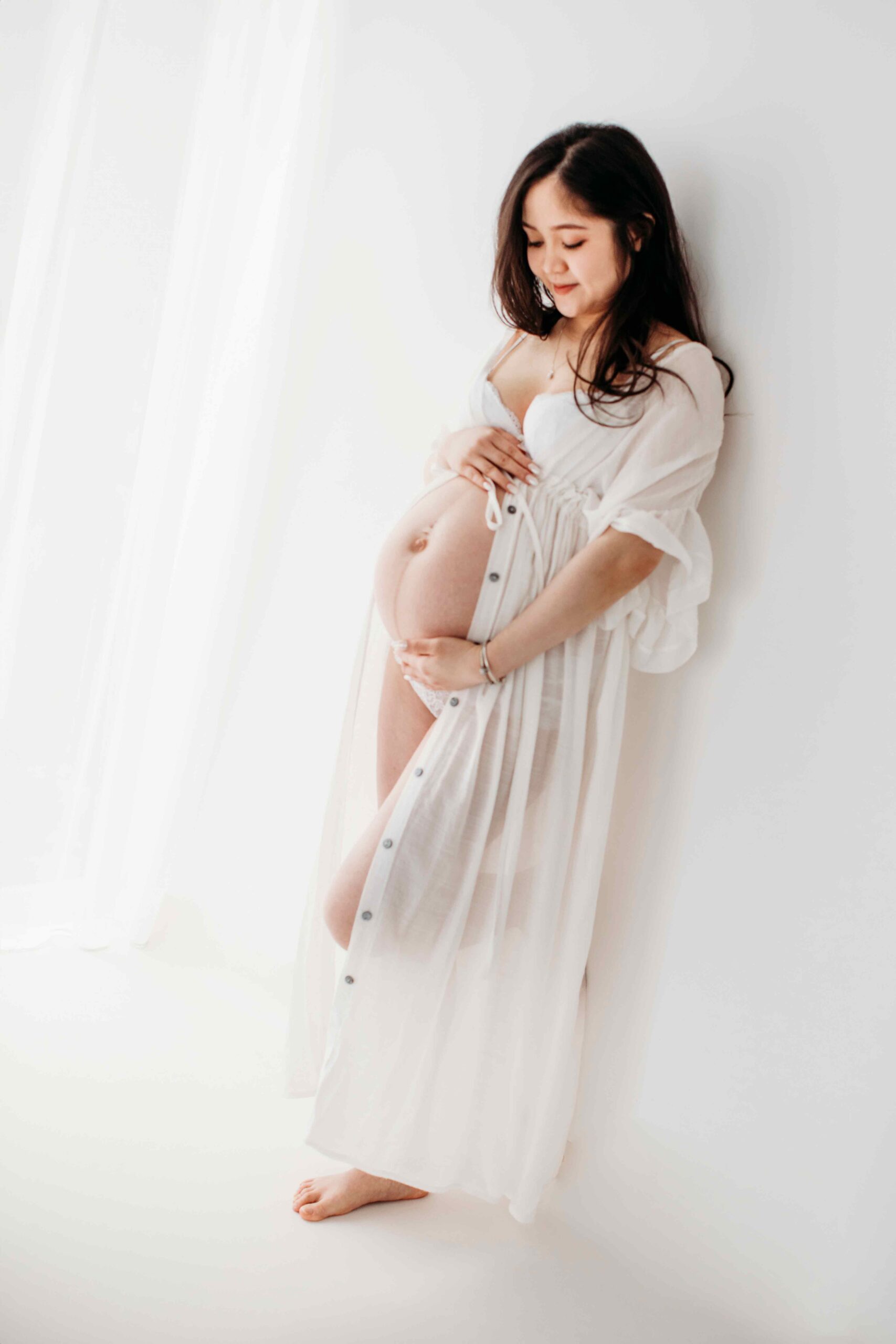 A maternity photoshoot near Durham, North East England
