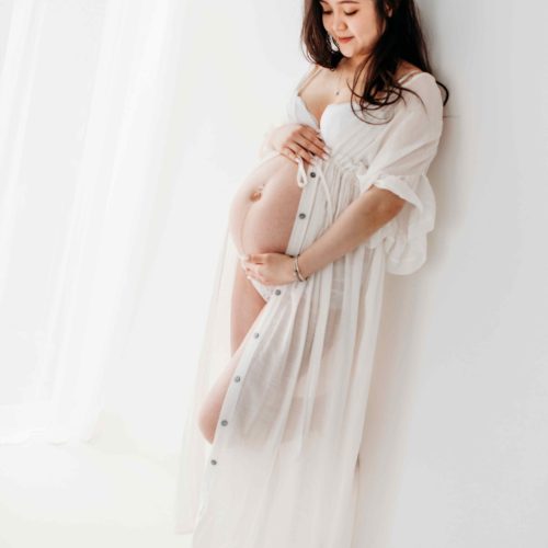 A maternity photoshoot near Durham, North East England