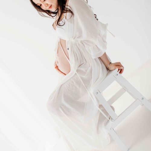A maternity photoshoot near Heaton, Newcastle Upon Tyne, North East England